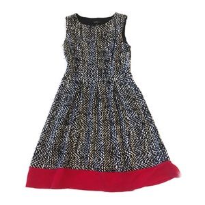 Alyx A-line Red Border Dress